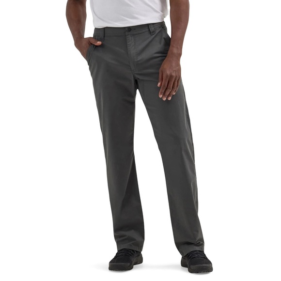 Wrangler Men's Outdoor All Terrain Chino Straight Fit Dark Shadow 30x30 NWT - Picture 1 of 7
